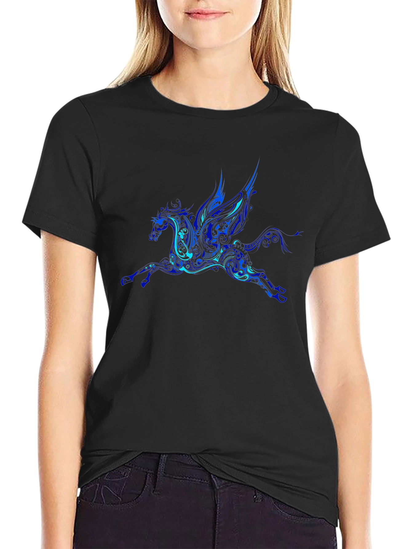 Pegasus Graphic T-Shirt - Black