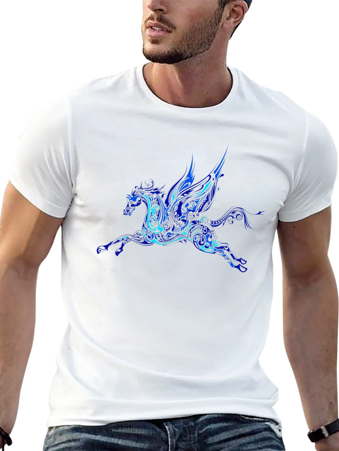 Pegasus Graphic T-Shirt - Black