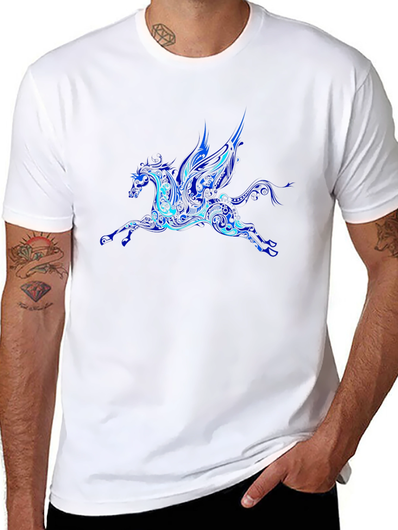 Pegasus Graphic T-Shirt - Black