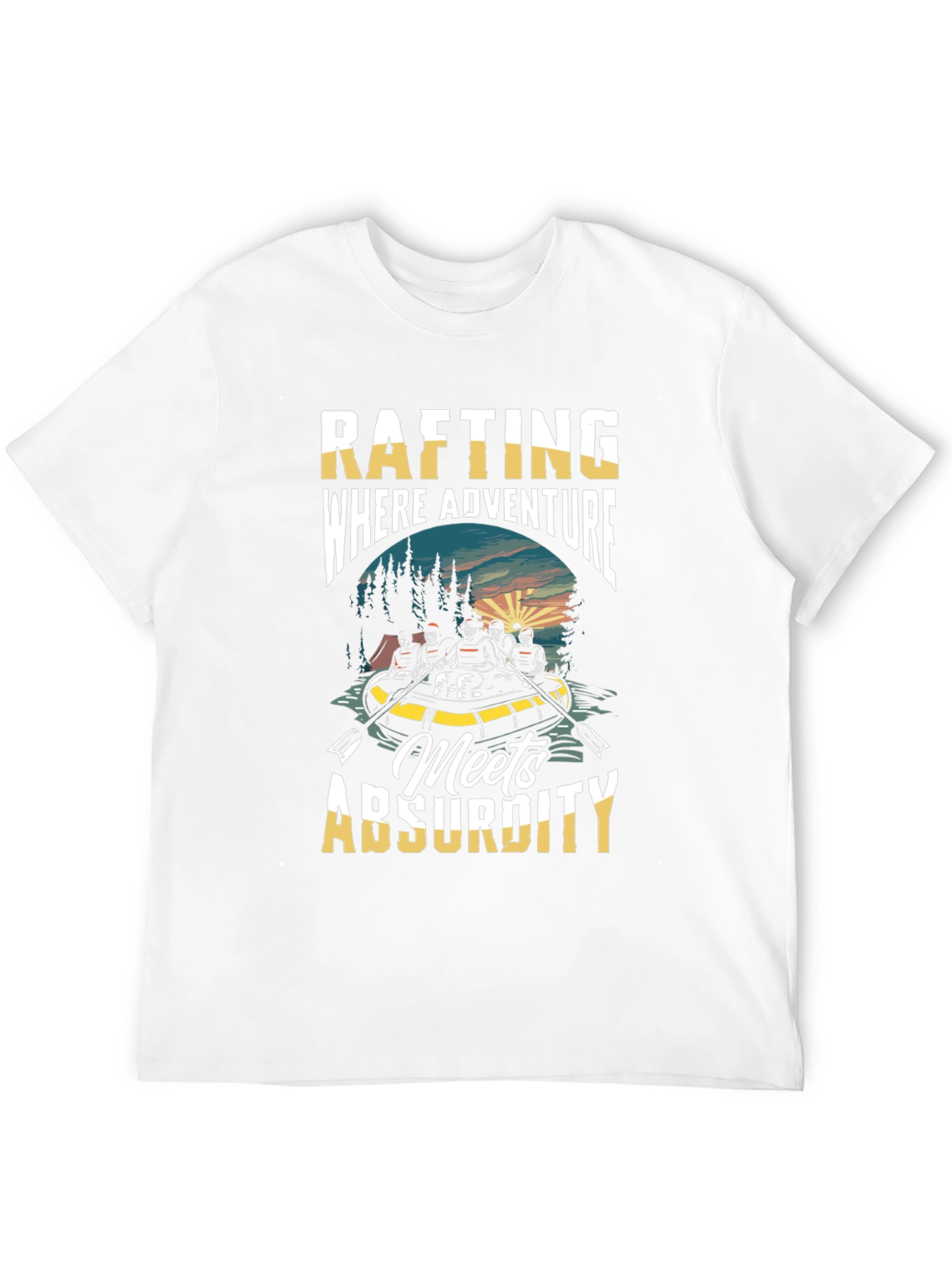 Rafting Adventure T-Shirt: Where Absurdity Meets Fun!