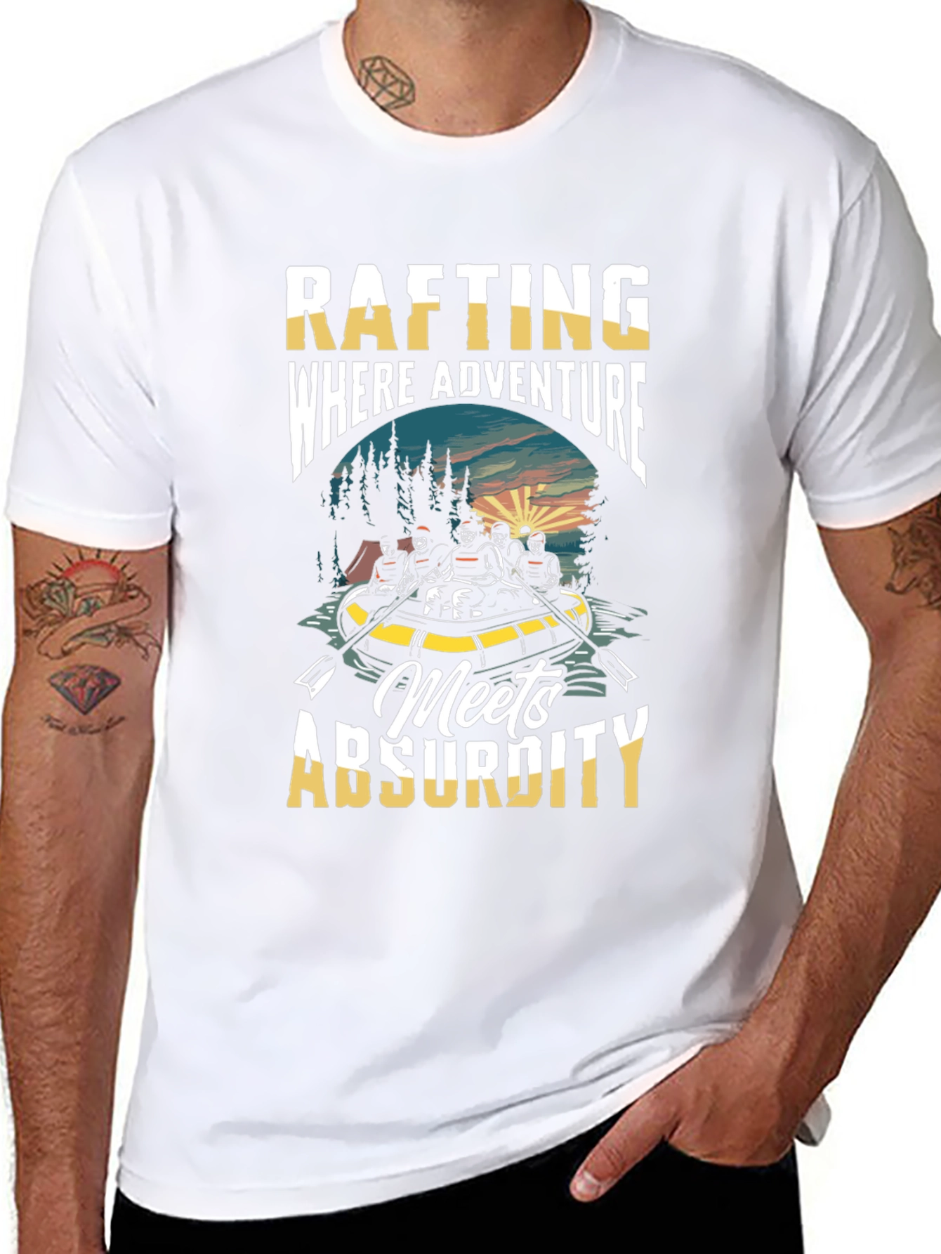 Rafting Adventure T-Shirt: Where Absurdity Meets Fun!