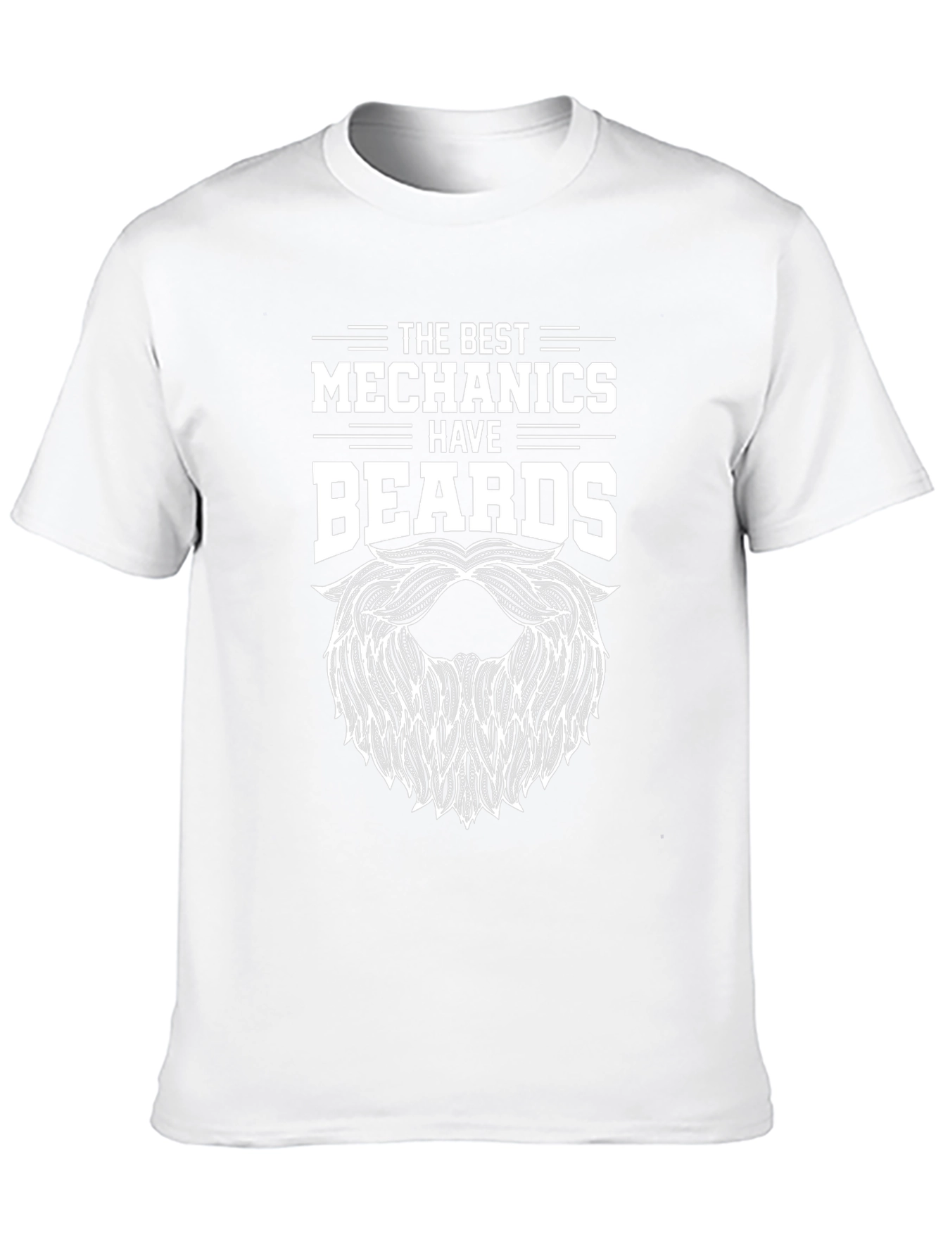 Mechanic Beard Graphic Tee - Black T-Shirt