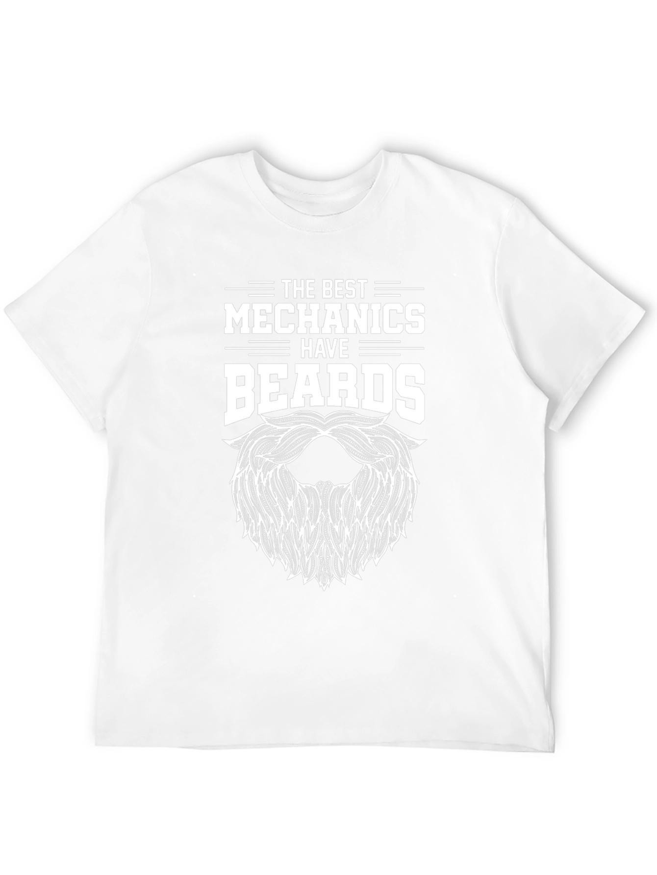Mechanic Beard Graphic Tee - Black T-Shirt