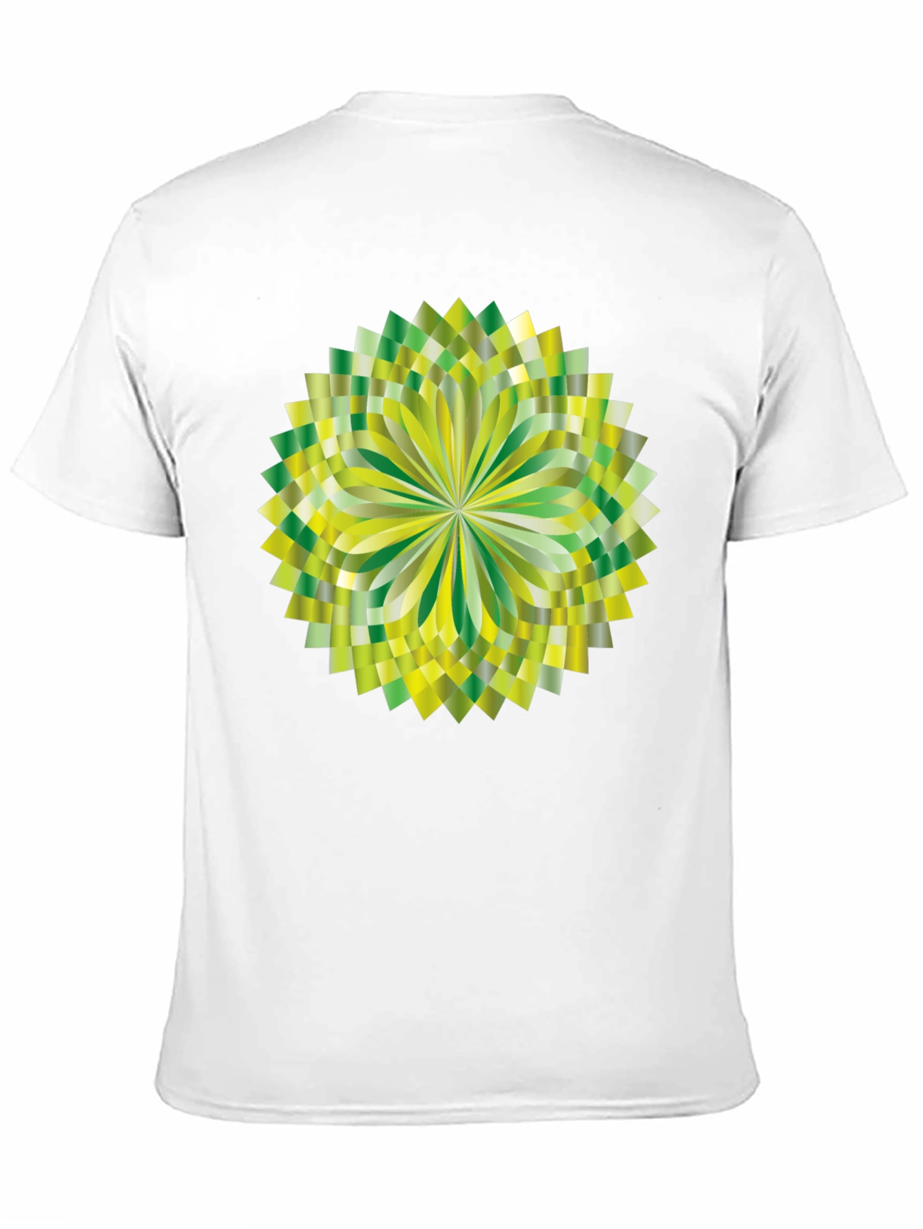 Geometric Green Burst Graphic Tee