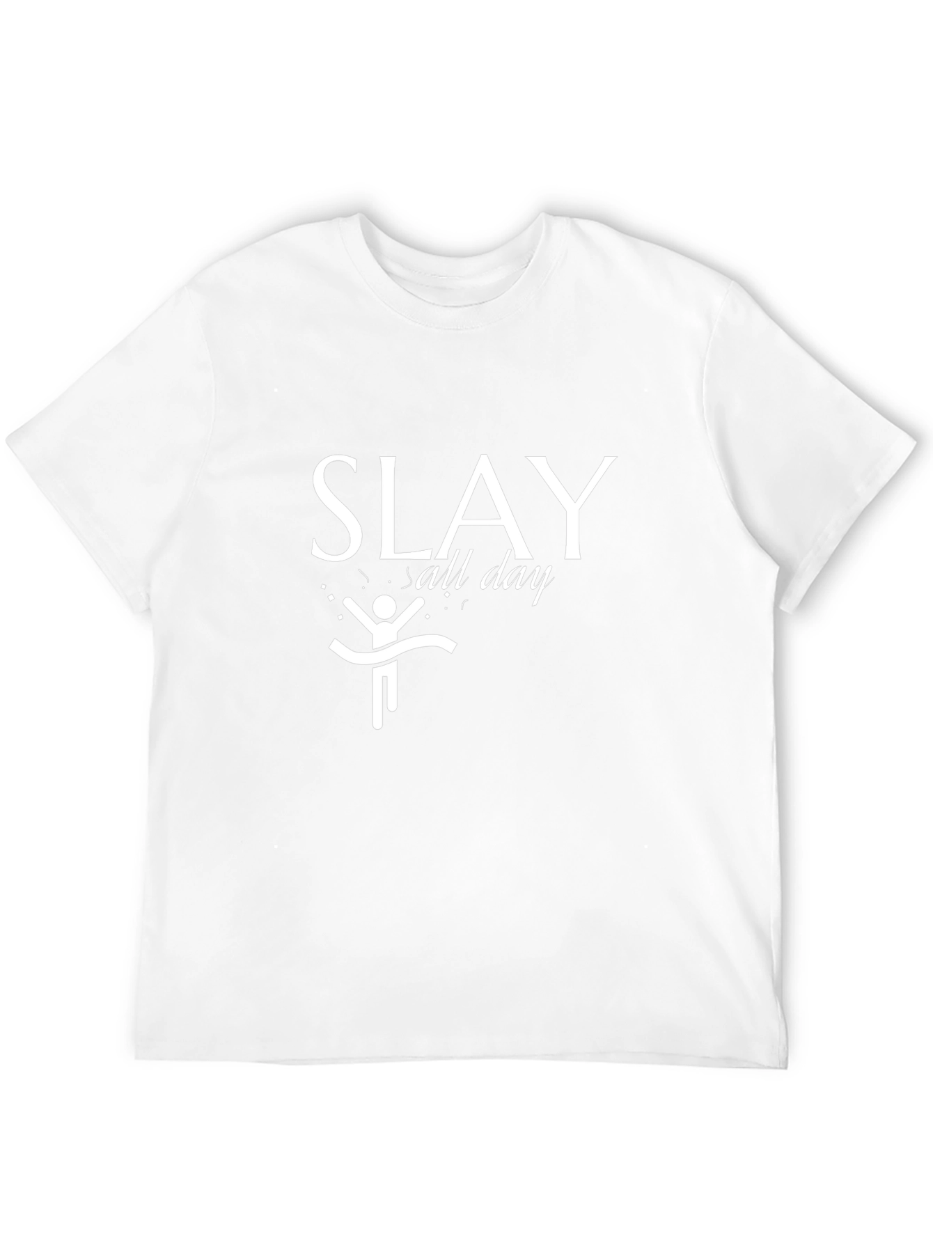 Slay All Day Graphic Tee - Black Cotton T-Shirt
