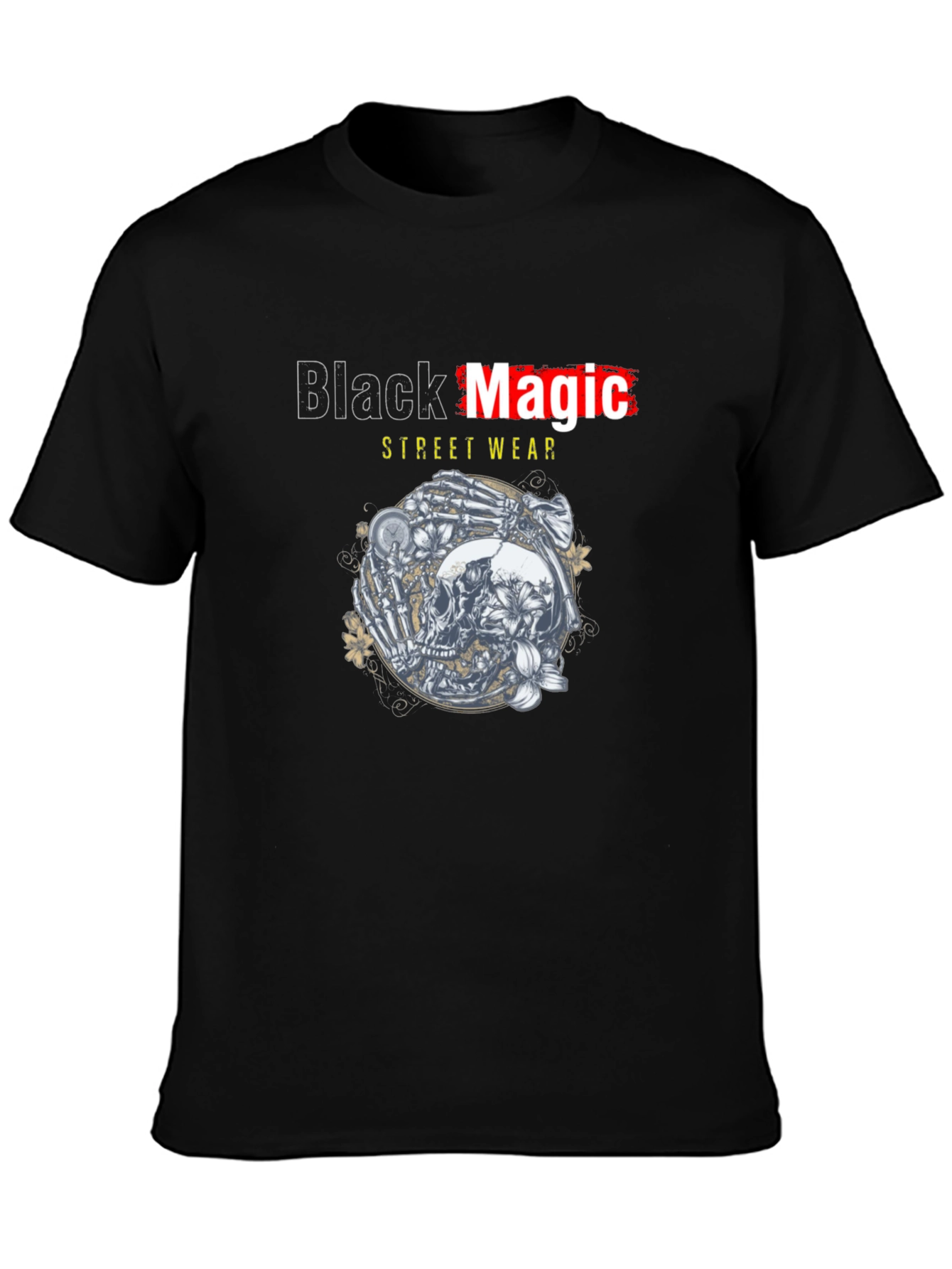 Black Magic Streetwear Graphic T-Shirt