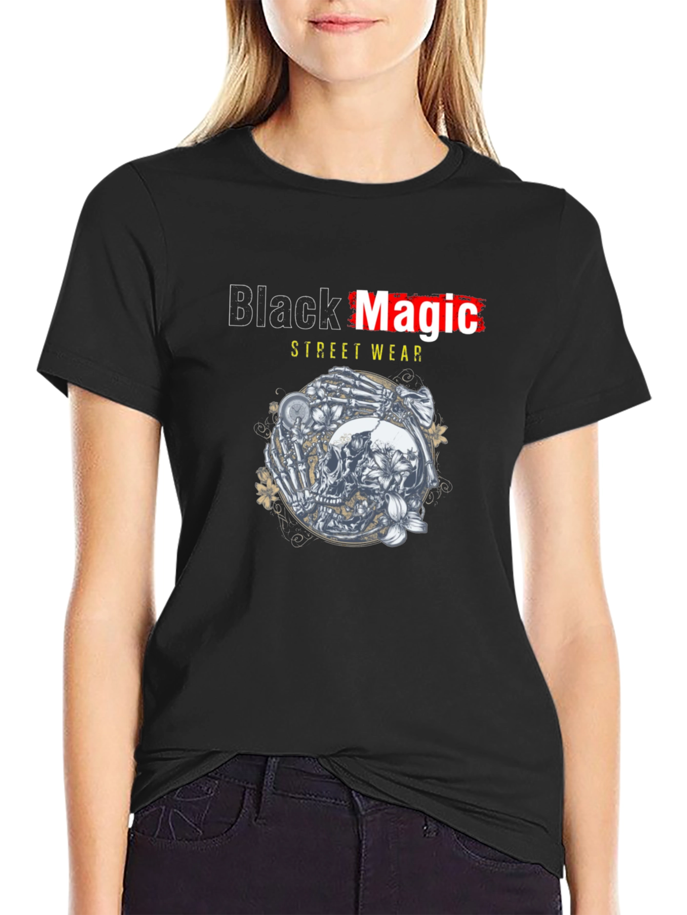 Black Magic Streetwear Graphic T-Shirt