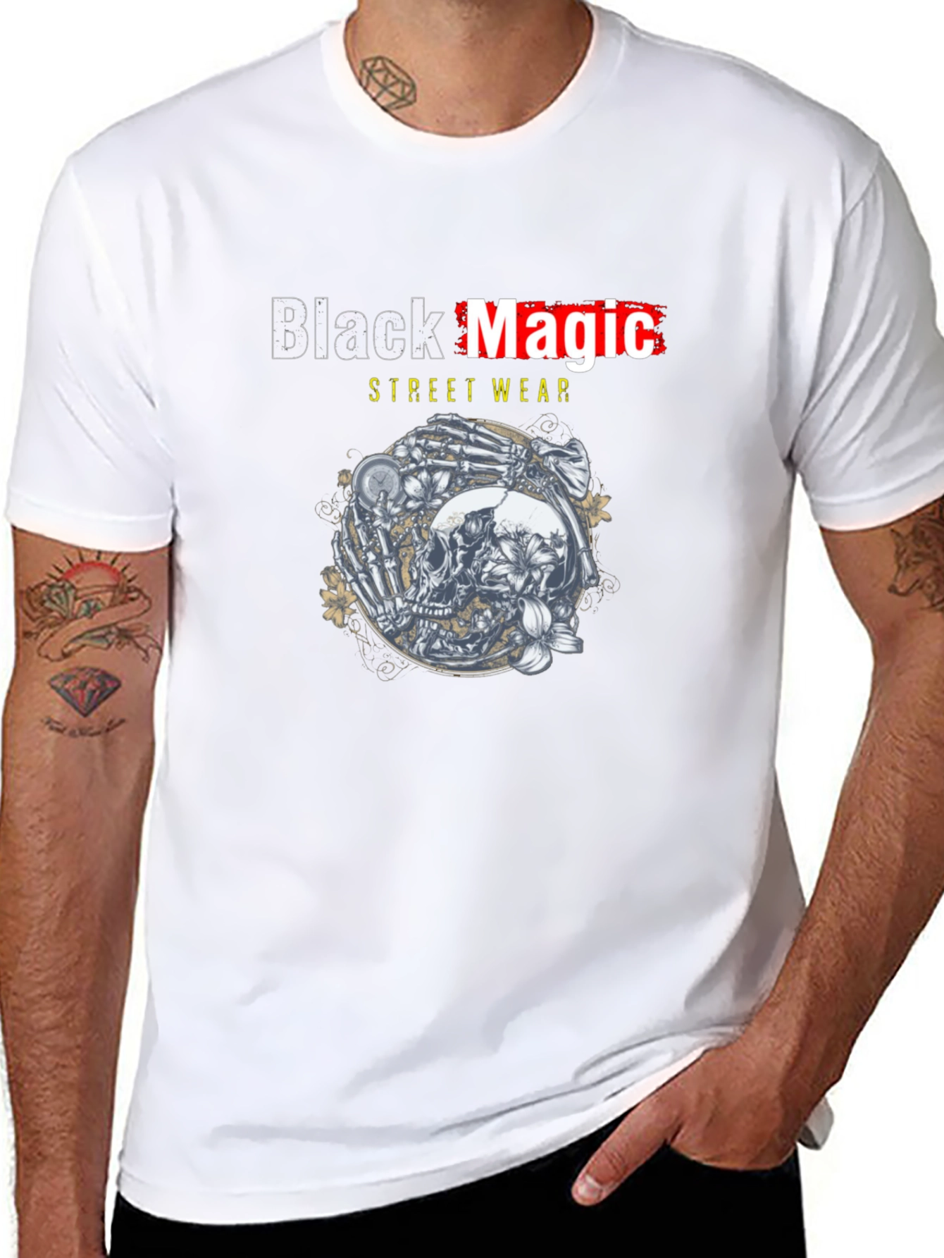 Black Magic Streetwear Graphic T-Shirt