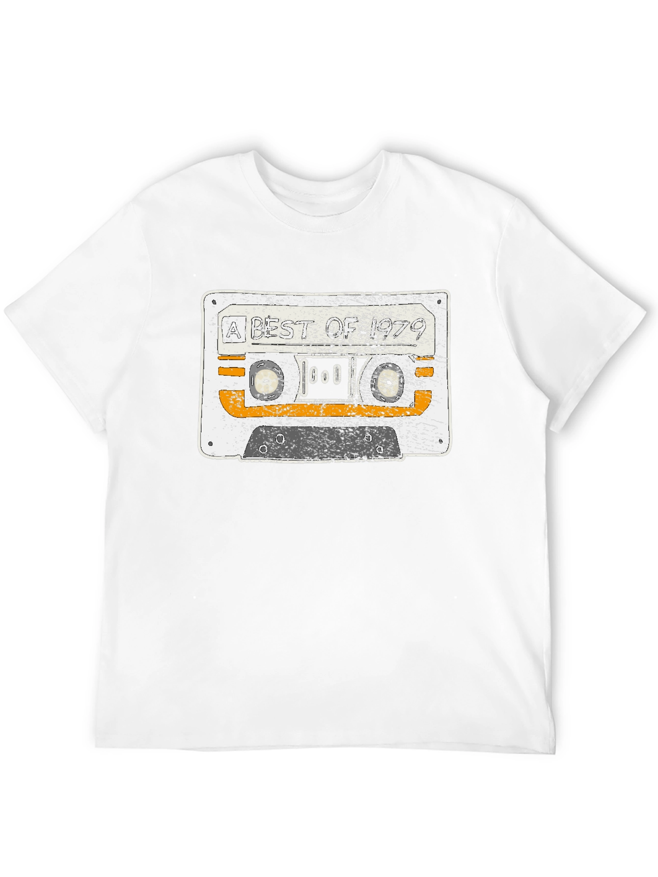 Retro Cassette Tape Graphic T-Shirt - Black