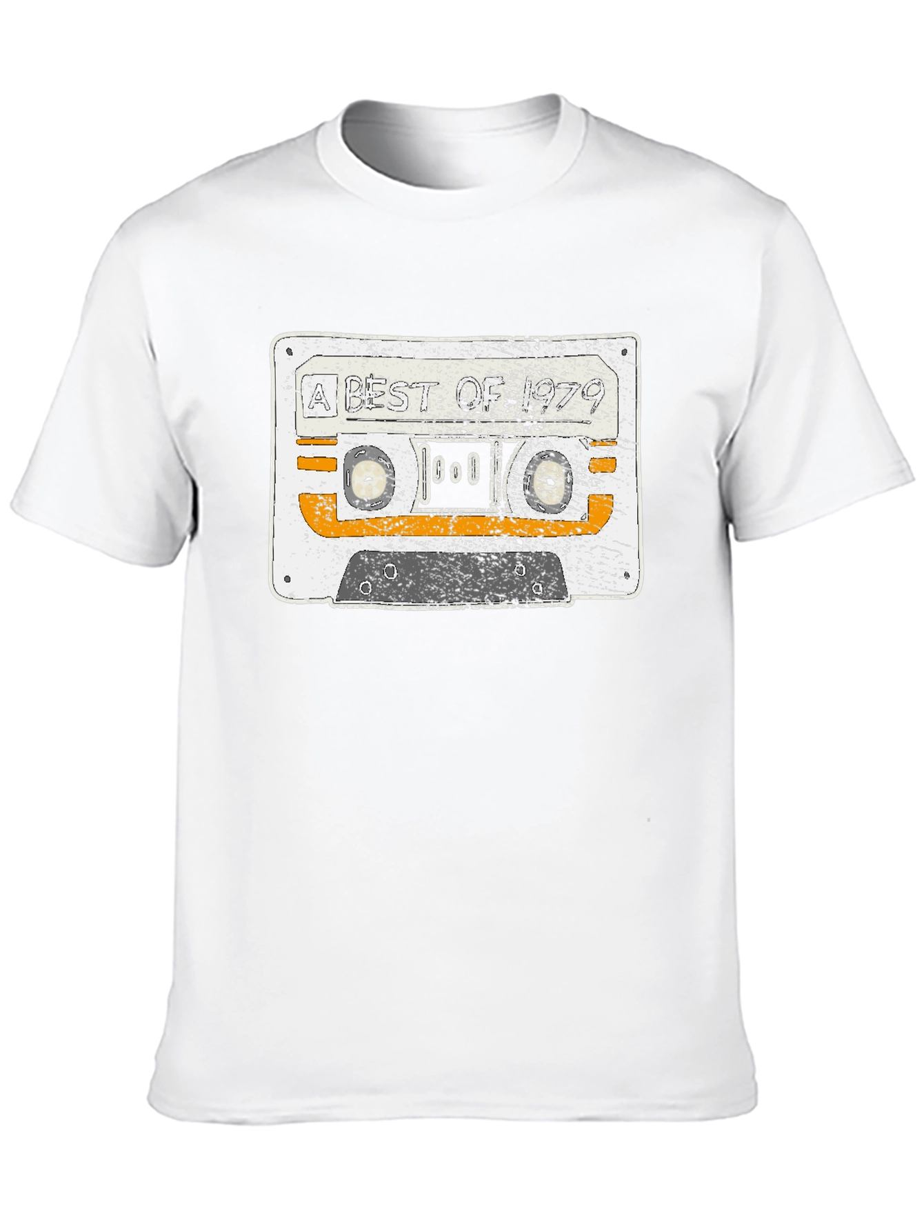 Retro Cassette Tape Graphic T-Shirt - Black
