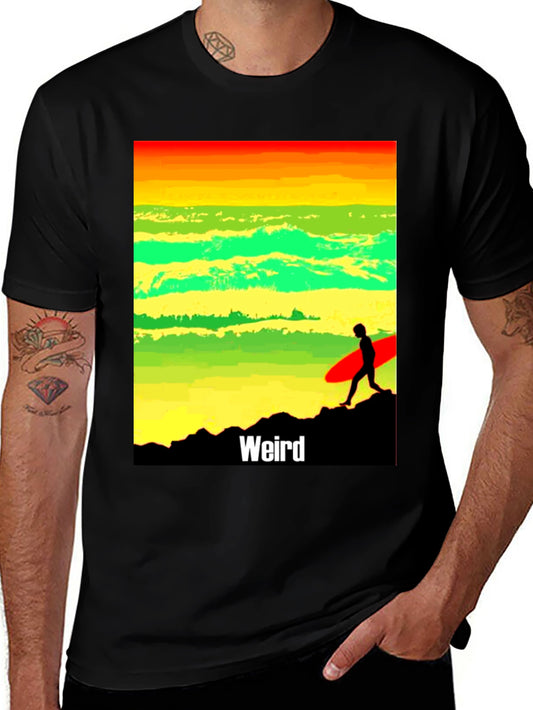 Weird Surf T-Shirt - Rasta Inspired Graphic Tee