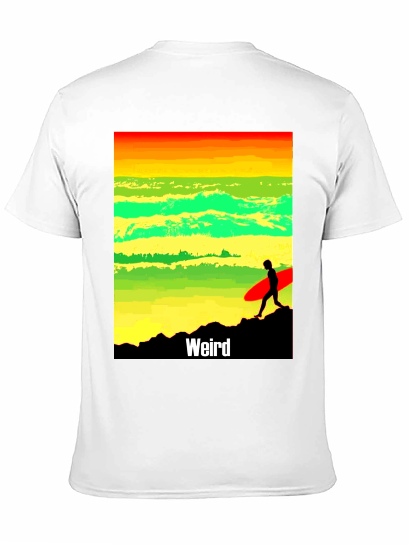 Weird Surf T-Shirt - Rasta Inspired Graphic Tee