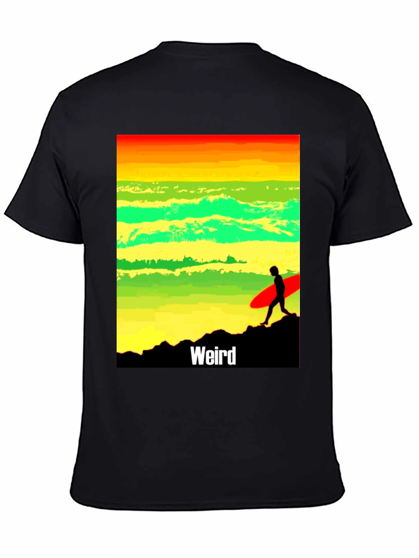 Weird Surf T-Shirt - Rasta Inspired Graphic Tee
