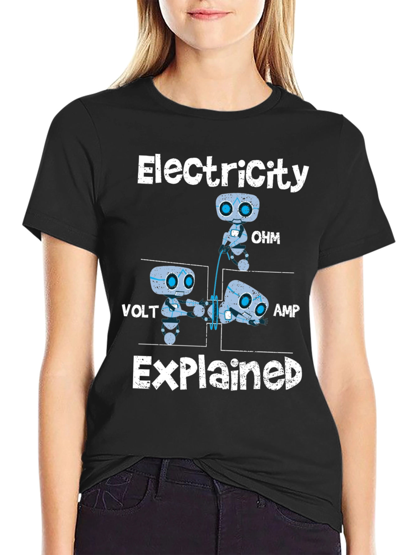 Electricity Explained Funny Science T-Shirt
