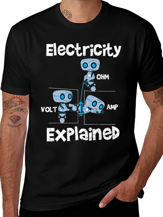 Electricity Explained Funny Science T-Shirt