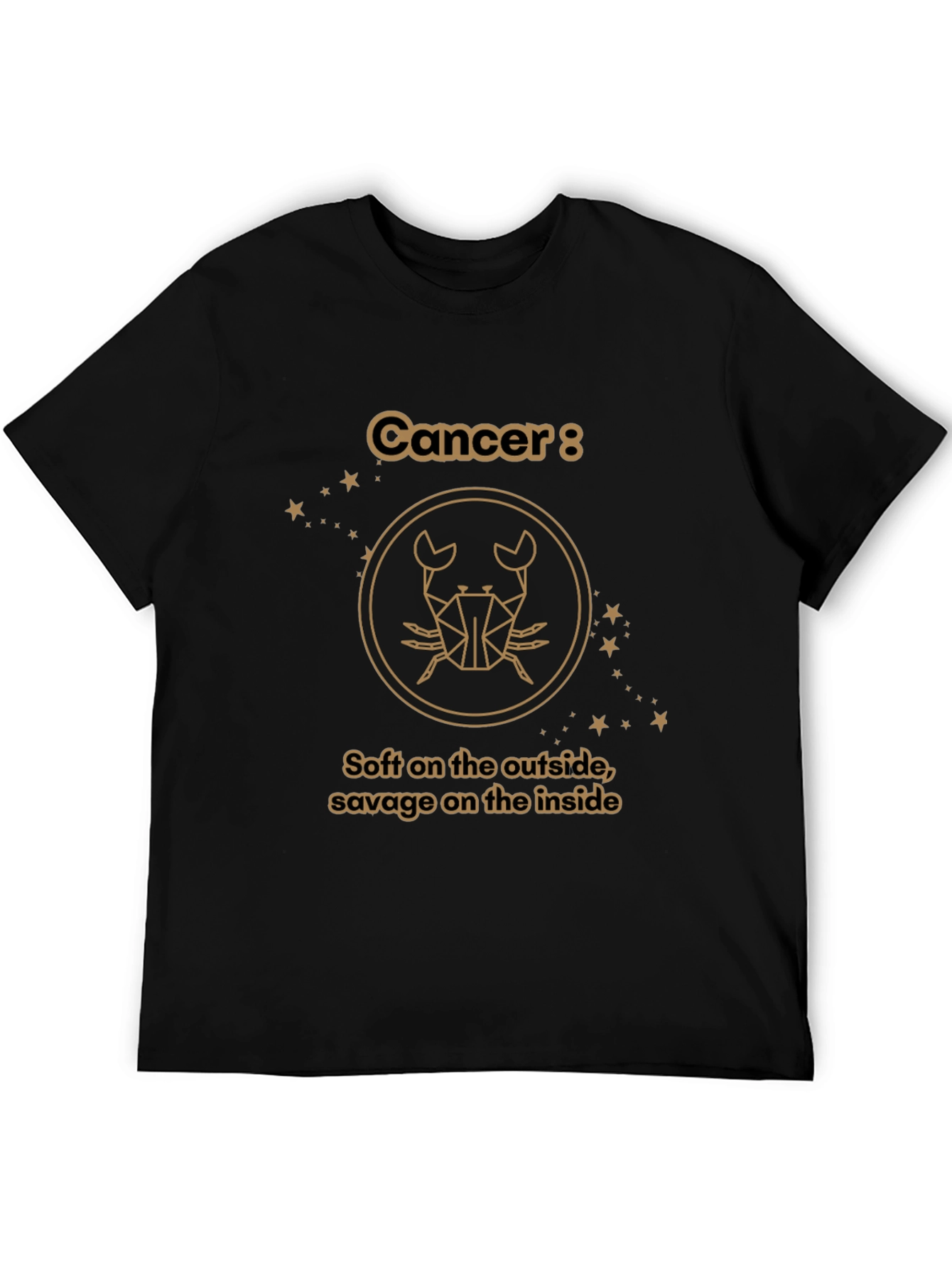 Cancer Zodiac Graphic Tee: Soft & Savage T-Shirt