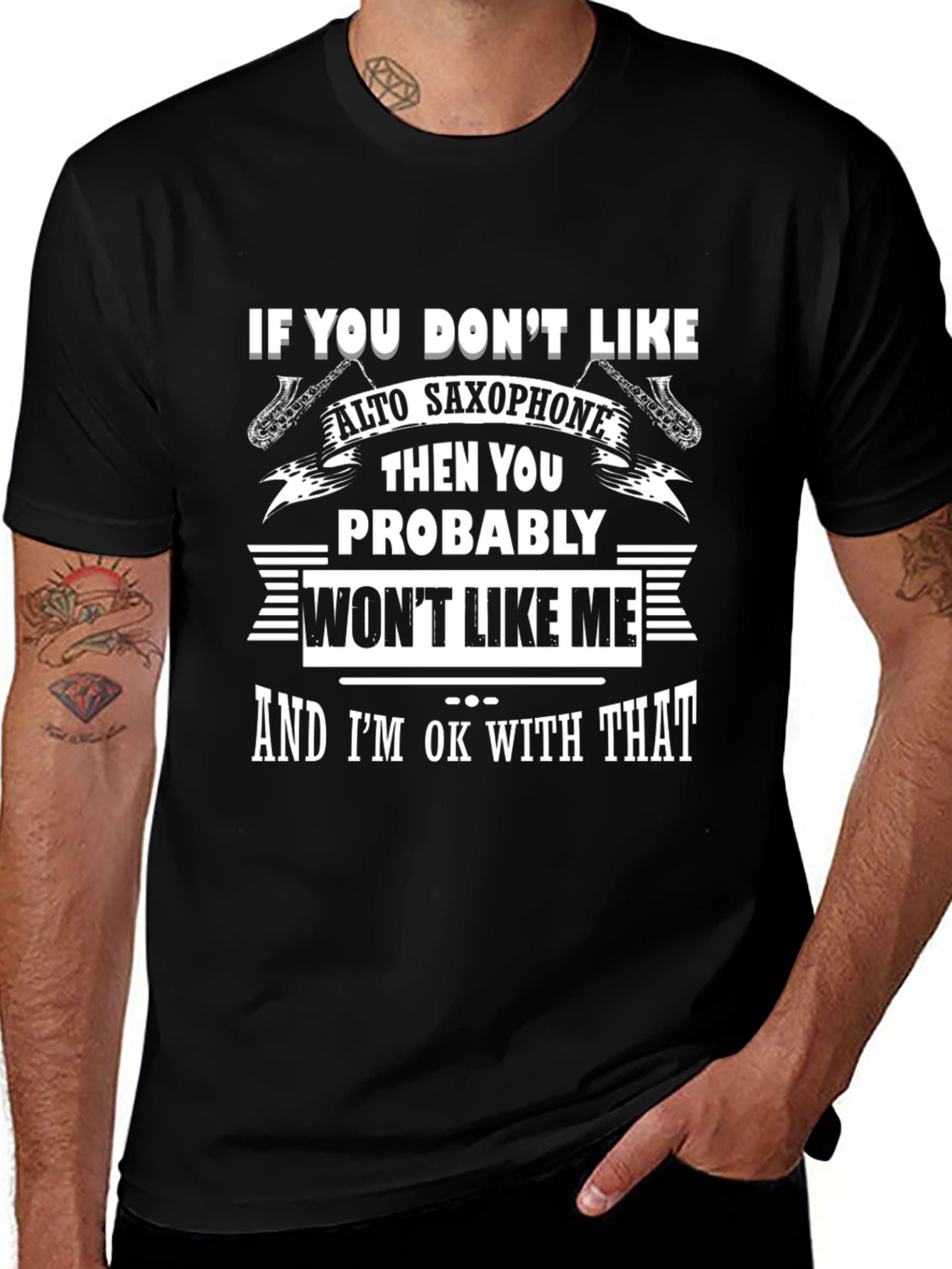 Alto Saxophone T-Shirt - Funny Musician Tee