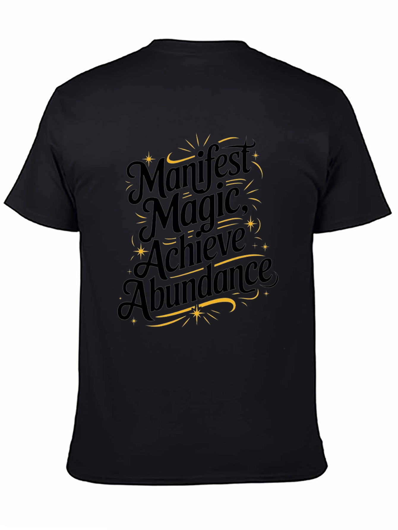 Manifest Magic Graphic Tee - Unisex Black T-Shirt