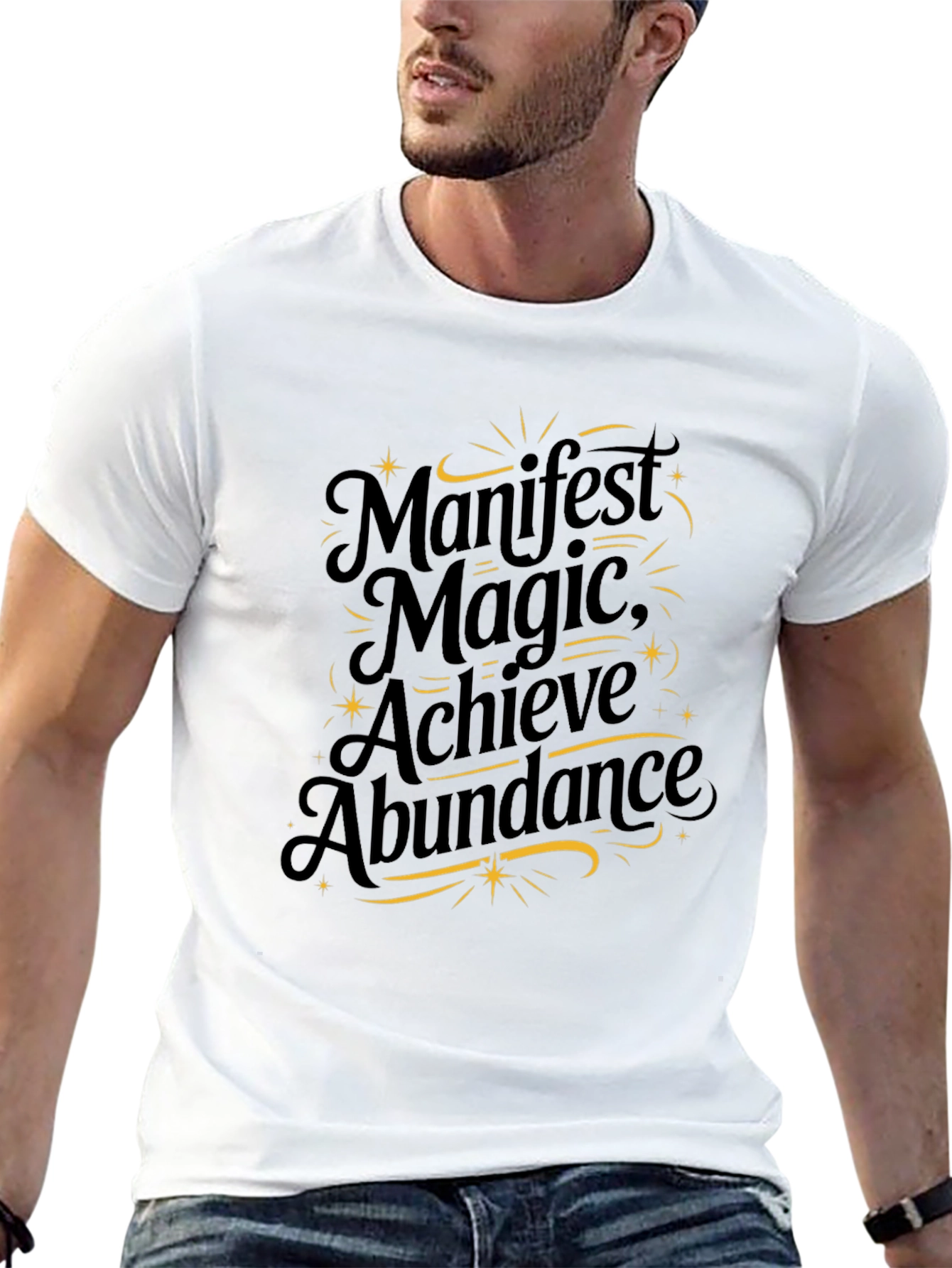 Manifest Magic Graphic Tee - Unisex Black T-Shirt