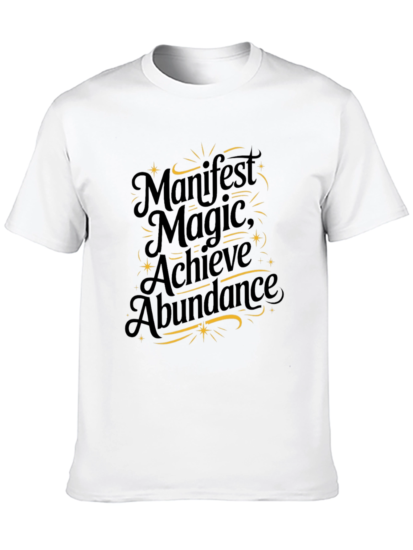Manifest Magic Graphic Tee - Unisex Black T-Shirt