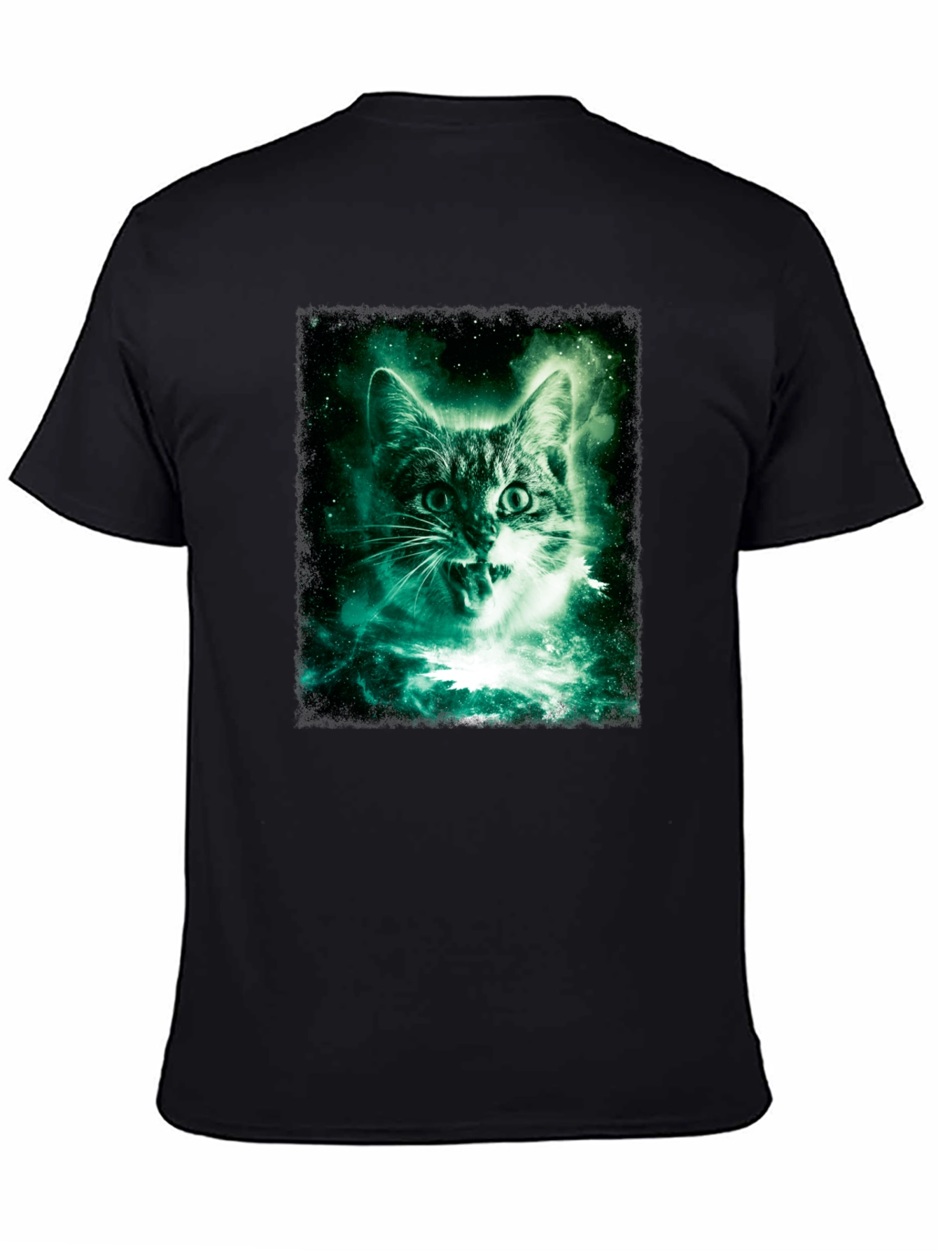 Cosmic Cat Black T-Shirt