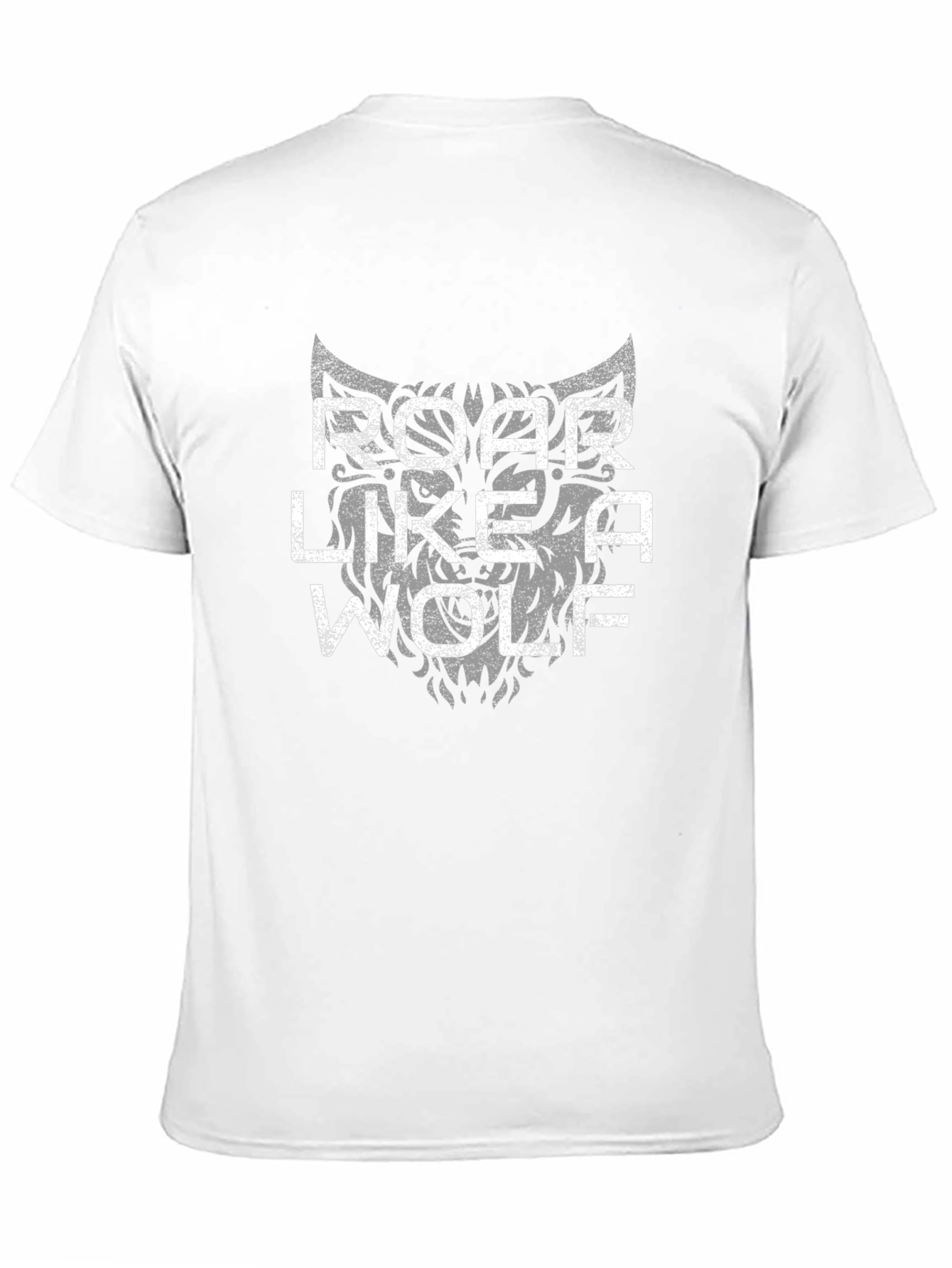 Roar Like A Wolf Graphic Tee - Black