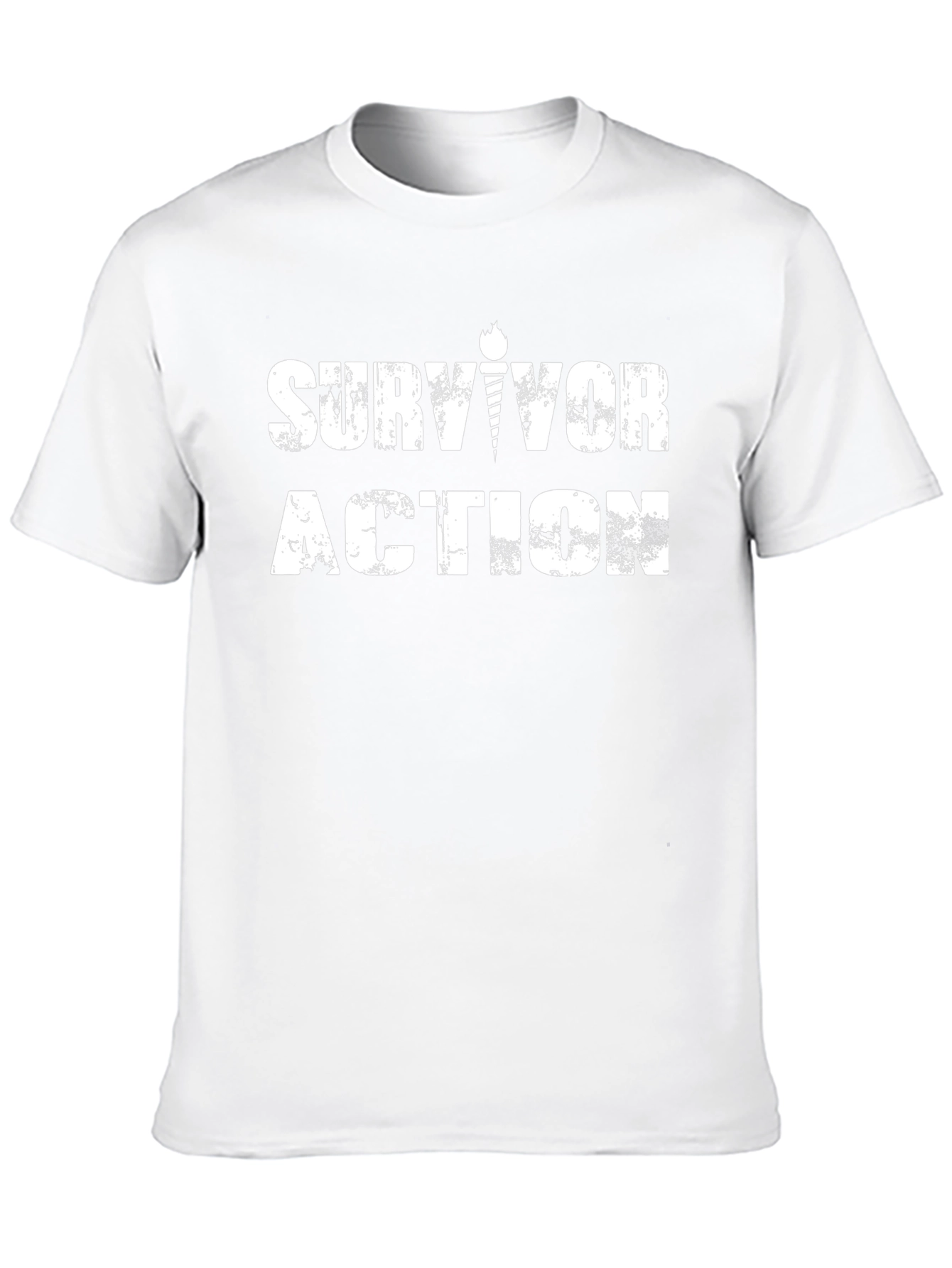 Survivor Action Graphic Black T-Shirt