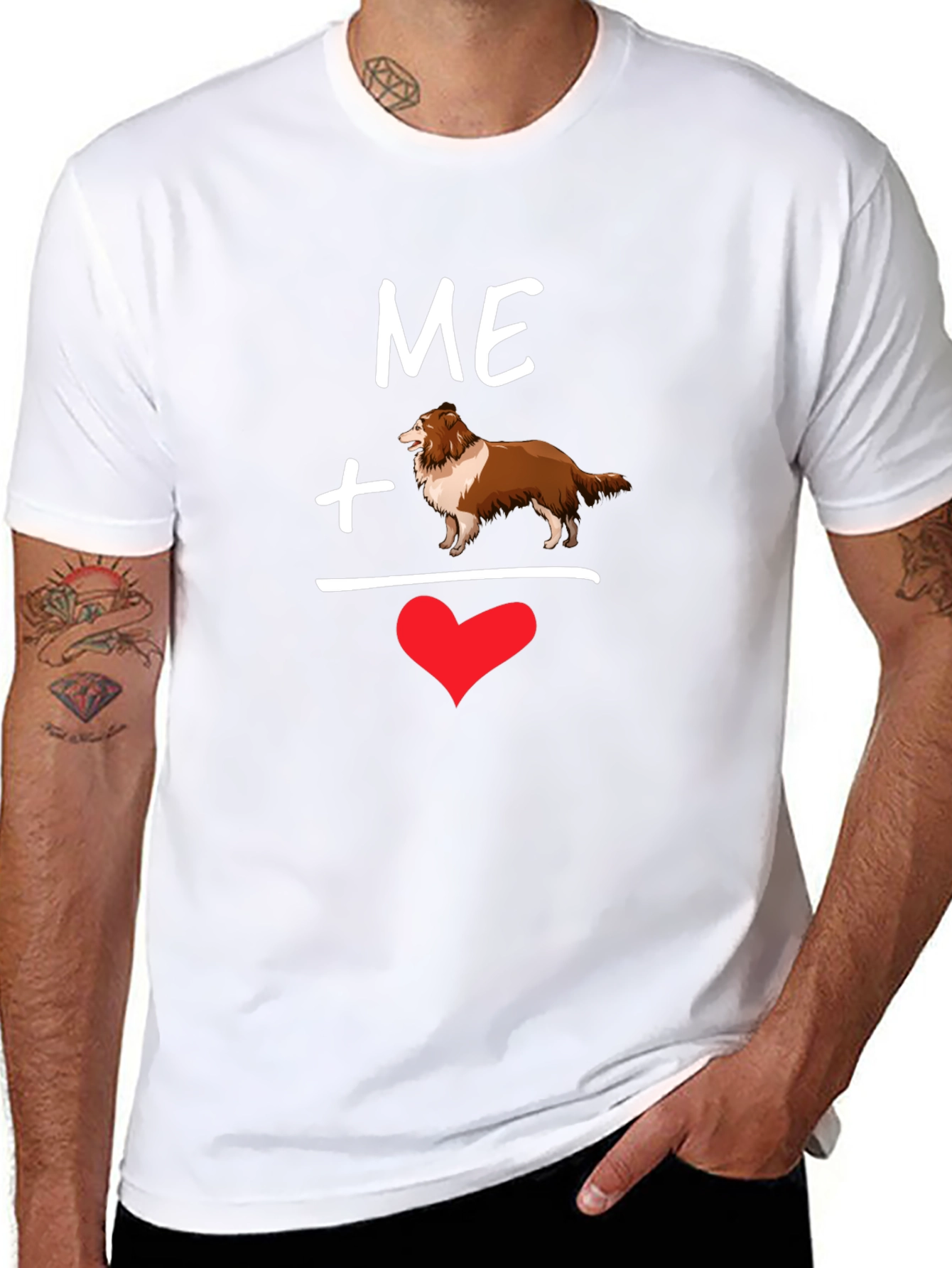 Me Plus Dog Equals Love T-Shirt