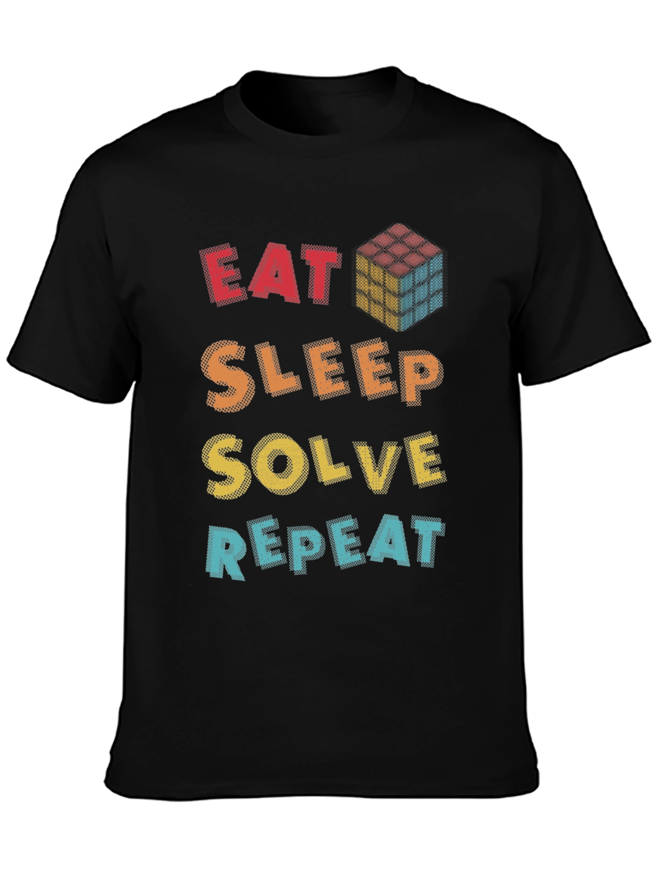 Eat Sleep Solve Repeat T-Shirt - Puzzle Solver Tee