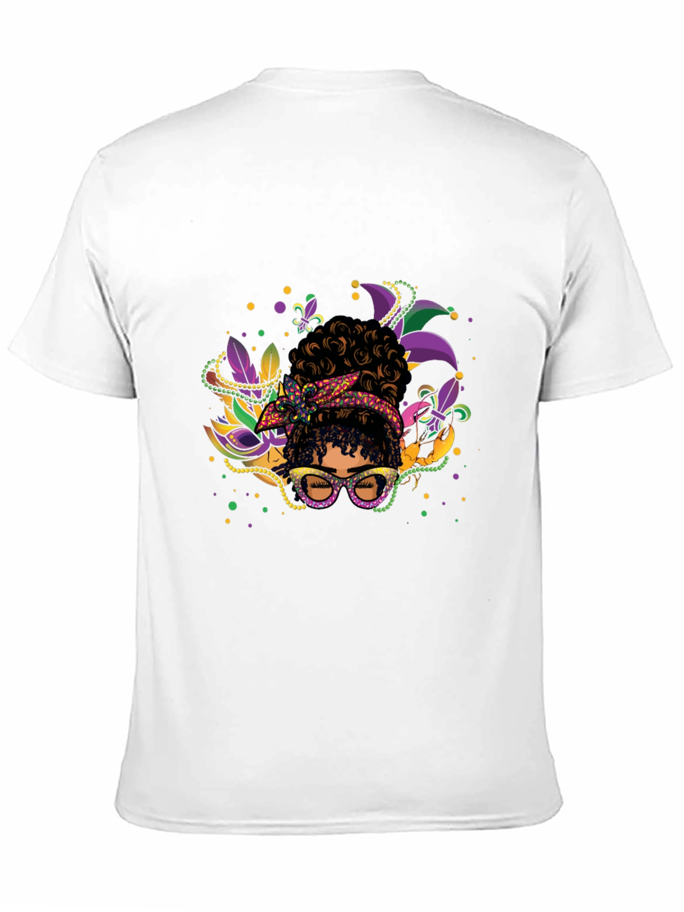 Mardi Gras Afro Queen T-Shirt