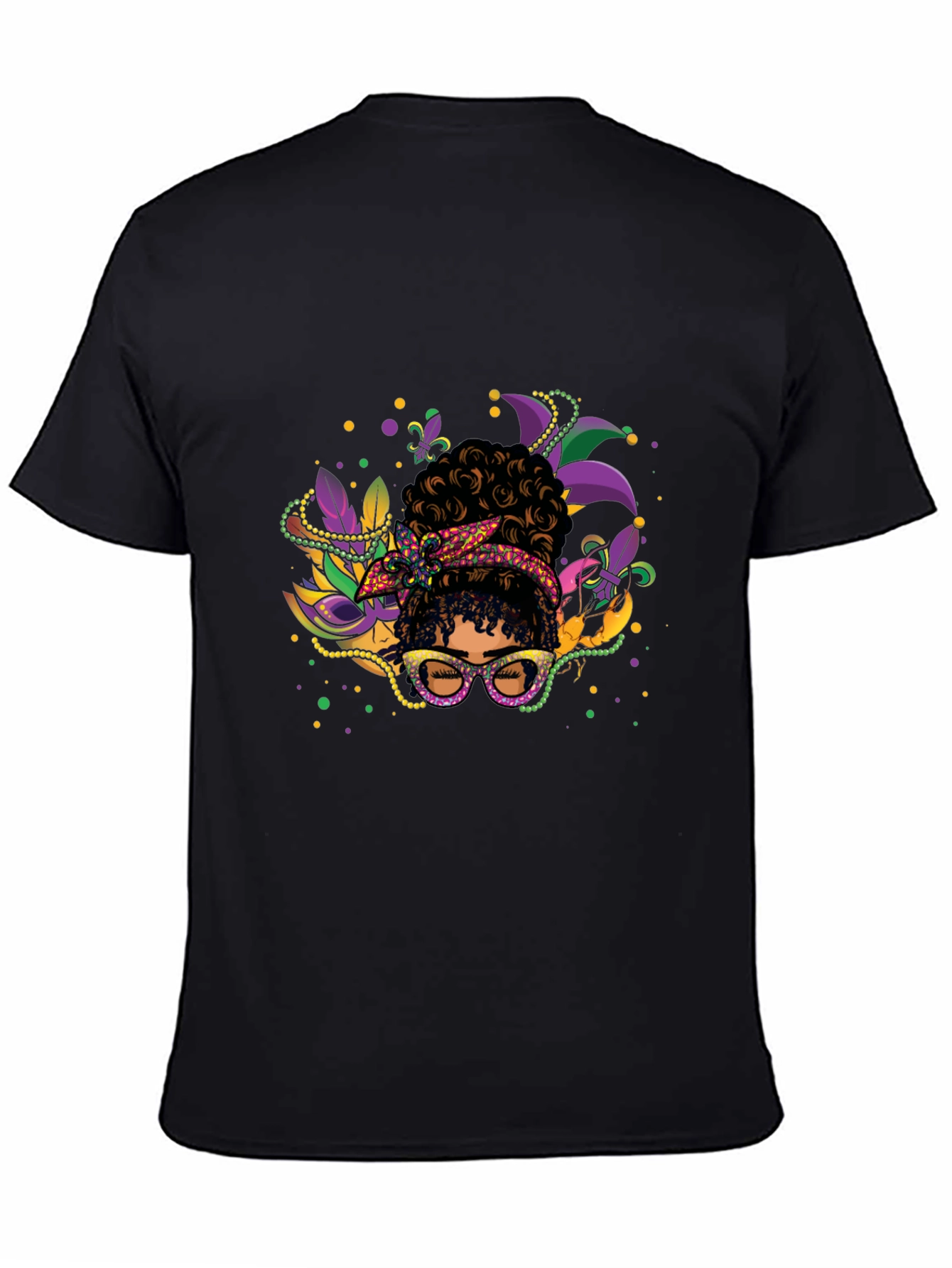 Mardi Gras Afro Queen T-Shirt