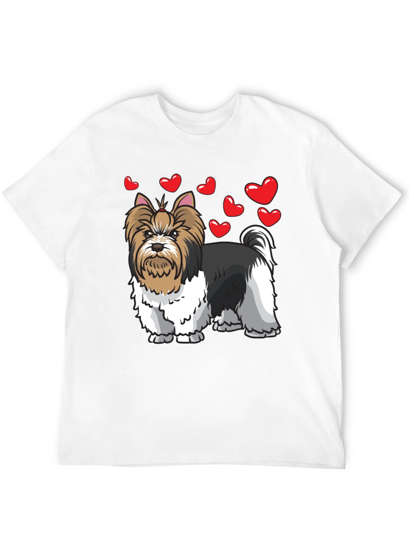 Dog Lovers Heart Shirt - Yorkie Terrier Tee
