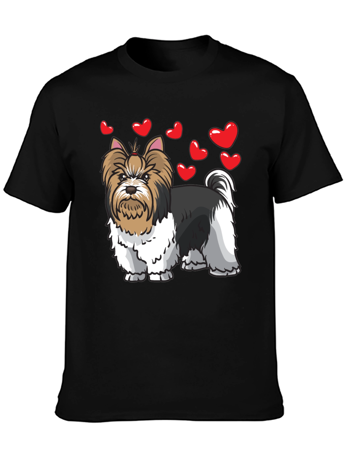 Dog Lovers Heart Shirt - Yorkie Terrier Tee