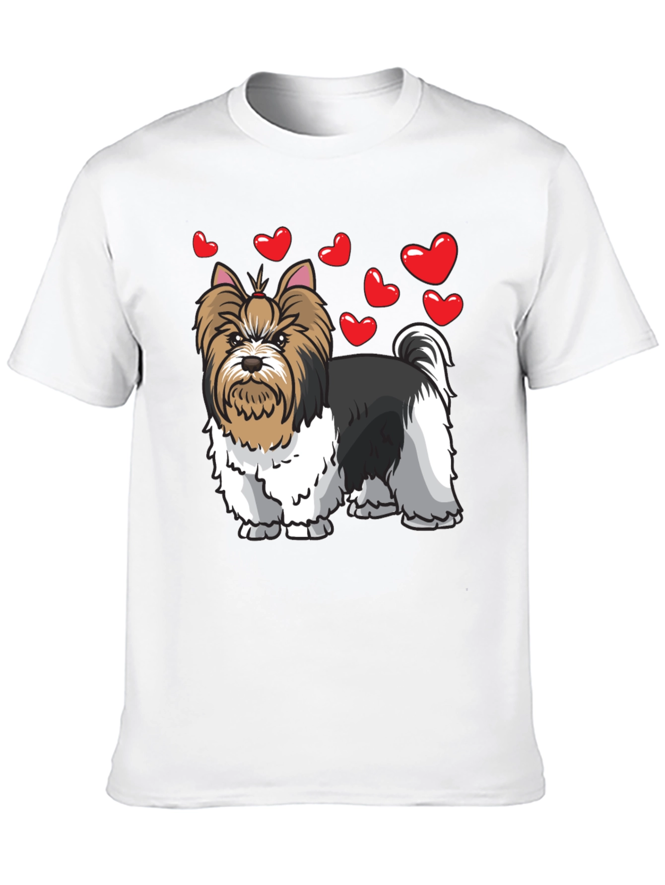 Dog Lovers Heart Shirt - Yorkie Terrier Tee