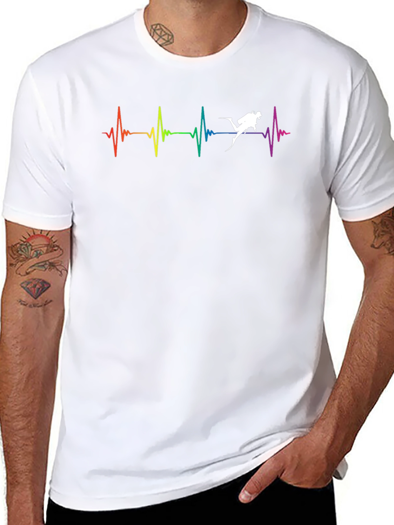 Scuba Diving Heartbeat T-Shirt - Dive Life