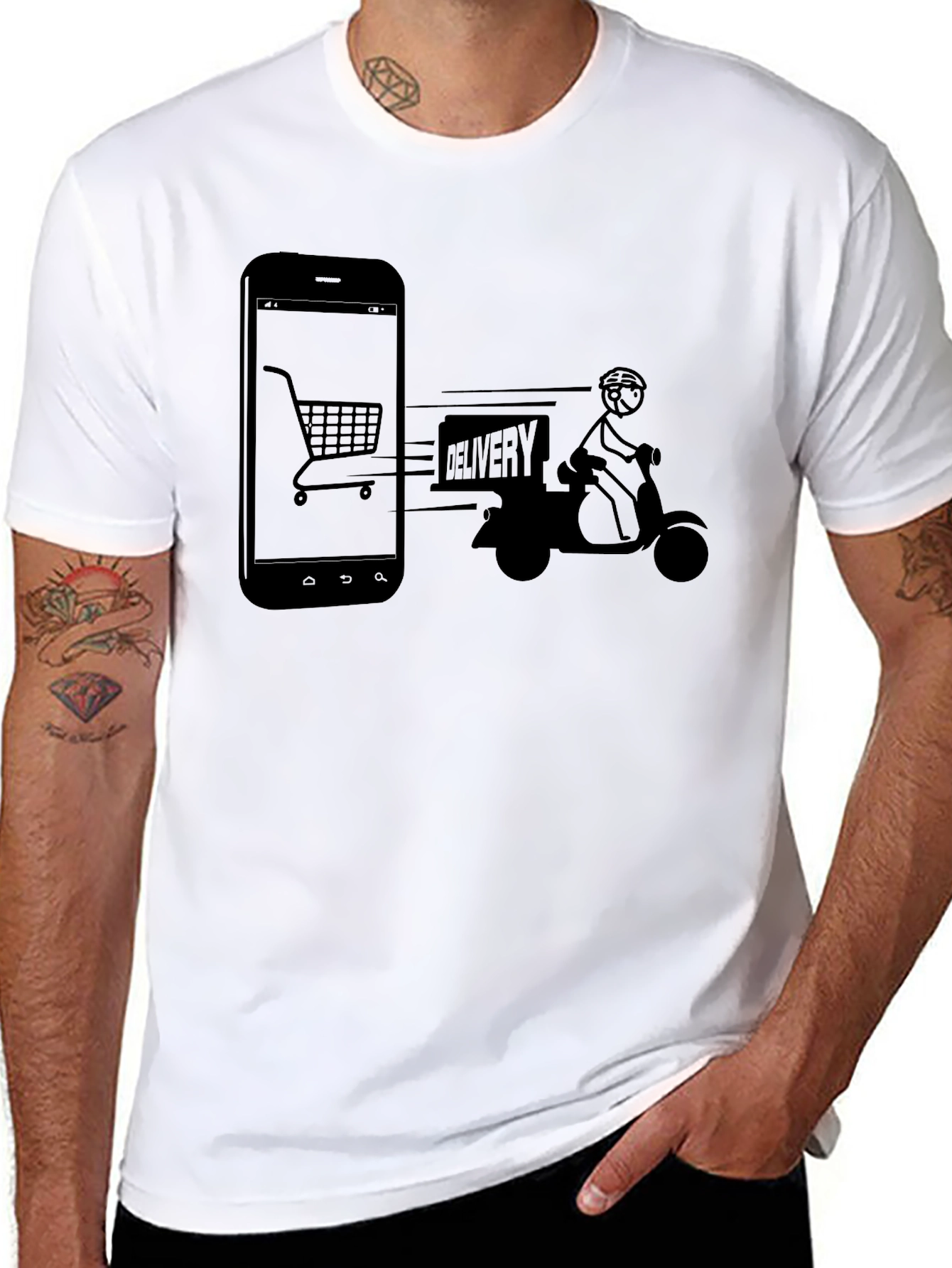 Online Shopping Delivery T-Shirt