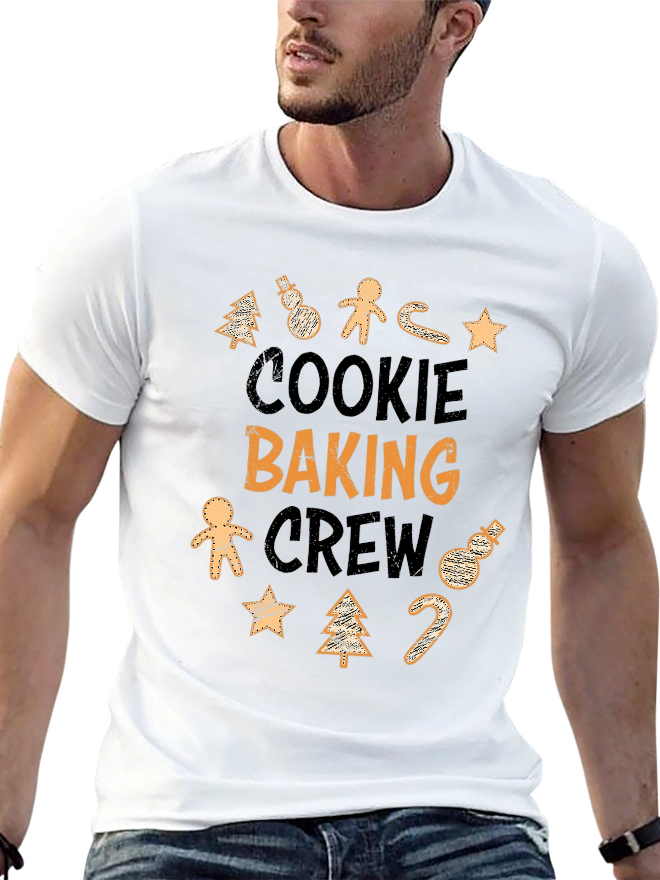 Cookie Baking Crew Black Graphic T-Shirt