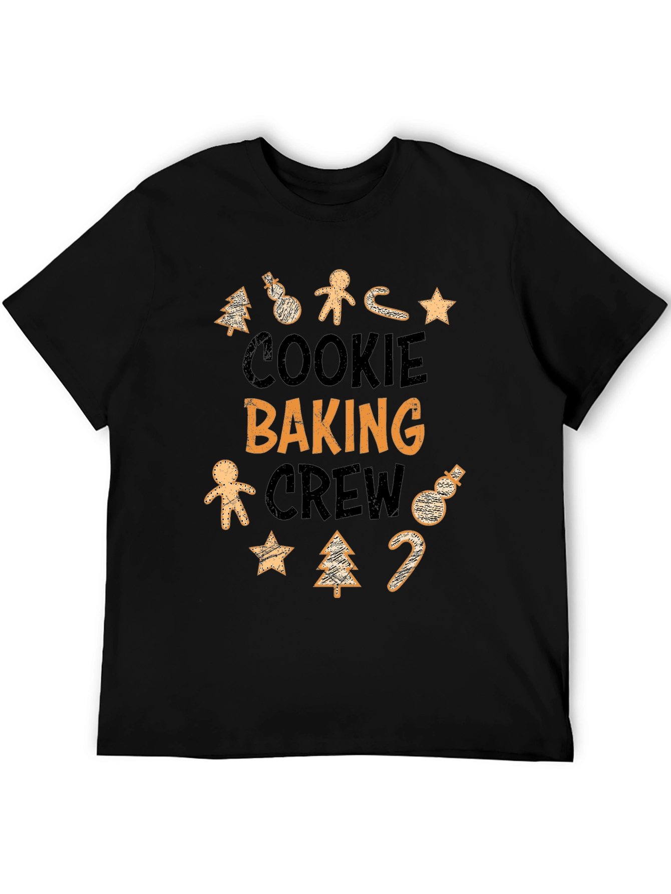 Cookie Baking Crew Black Graphic T-Shirt